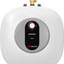Electric Tank Water Heater, MIZUDO 8 Gallon Point of Use Hot Water Heater | Easy to Install for Kitchen, Food Truck, RV, Camper, 120V 1440W, Under Sink, Wall or Floor Mounted