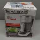 BLACK+DECKER 12-Cup Digital Coffee Maker, CM1160W, Programmable, Washable Basket Filter, Sneak-A-Cup, Auto Brew, Water Window, Keep Hot Plate, White