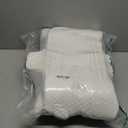 Cervical Cooling Ergonomic Pillow, Adjustable Ergonomic Memory Foam, Cervical Support & Relieves Neck and Shoulder Pain, Orthopedic Pillow for All Sleep Positions (Grey White)