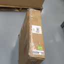 OIOG Glass End Table, Living Room Side Table with Tempered Glass & Metal Frame, Gold Side Table for Bedroom Office