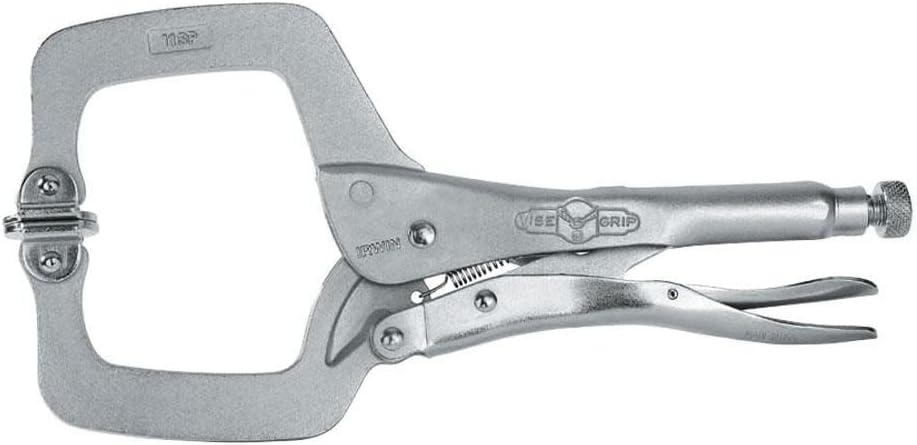 IRWIN VISE-GRIP Original Locking C-Clamp with Swivel Pads, 11", 20