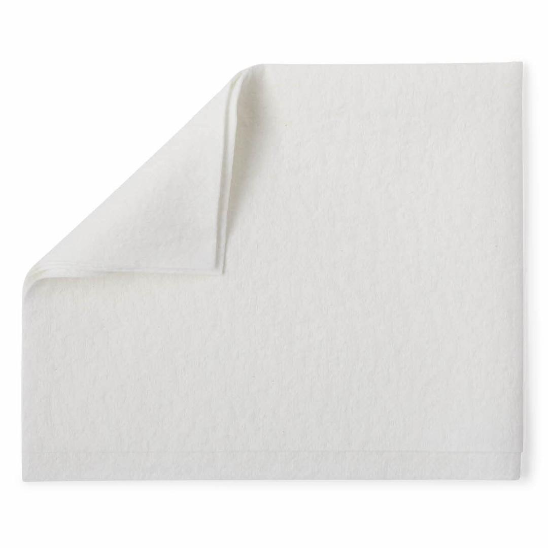 Medline Deluxe Dry Disposable Washcloths, 10 x 13 Inch, 50 Wipes Per Bag, Case of 10 Bags (500 Wipes Total)