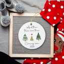 Expecting Baby Christmas Ornament 2026 Gifts for Expecting Parents, Parents to Be Unique Gifts 2026, Pregnancy Announcement for Husband Friend Family, Gender Reveal Ideas for New Dad Mom to Be Gift (And Then There Were Three Coming Soon 2026)