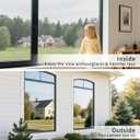 Filmgoo Window Privacy Film One Way Daytime Mirror Tint Treatments UV Heat Control Vinyl Stickers Sun Block Glass Paper Door Covering Reflective (Silver, 29.5 Inch x 6.5 Feet)