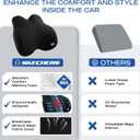 Skechers Memory Foam Lumbar Pillow,Lumbar Support Pillow for Office, Chair Lower Back Pain Relief Lumbar Pillow, Ergonomic Design Back Support Pillow for Office Chair, Car, Home, Travel,Black