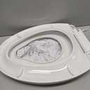 Elongated Toilet Seat Built-In Potty Training Seat, Soft Quiet Close Non-Slip Seat, Easy to Install & Clean,Magnetic Kids Seat and Cover for Elongated Oval Toilets,White