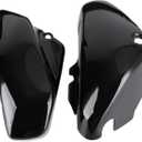 Black Battery Side Cover Protection Guard Fairing Cover Compatible for Suzuki Boulevard Volusia C50 VL400 VL800 2005-2017