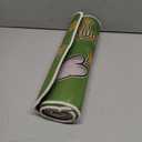 Merry Christmas Green Kitchen Rugs Set of 2, Funny Xmas Stink Stank Stunk Santa Hat Ball Floor Mats Home Decor, Winter Plaid Door Mat Decorations 23x15, 46x15