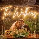 Custom Neon Sign, Custom LED Neon Sign Customizable for Wedding Bar Salon Beauty Business Light Up Name Sign, Personalized Neon Light Suitable for Events Birthday Gifts Decorations