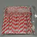 Rtteri 100 Pcs She's Ready to Pop Baby Shower Decorations She's About to Pop Disposable Drinking Straws Red White Paper Straws Soda Bow Cherry Decorations for Gender Reveal Newborn Pregnancy Party