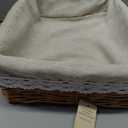 Kingwillow, Wicker Storage basket, Rectangular Storage Basket, Arts and Crafts. (Natural)