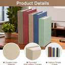 Uxcell Decorative Books, 9.8 x 7.3 Linen Fake Books for Decoration Faux Decor Book for Modern Aesthetic Home Office Coffee Table Shelf Desktop Display, Beige