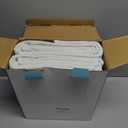 Careboree Pack of 2 Cotton Top-Layer Reusable Tuckable Underpads Incontinence Bed Pads Queen 34"X60" Washable 21" Wings (White)