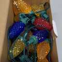 C9 LED Christmas Lights Outdoor, 97ft 150 LED Waterproof Strawberry Christmas Decorations String Lights, Plug in Vintage Christmas Tree Lights for Outside, Roof, Patio, Wedding, Party, Multicolor