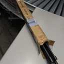 Matte Black Double Curtain Rods 72-144", Decorative Double Drapery Rods with Cap Finials, 1 Inch Front and 5/8 Inch Back Double Curtain Rod, Adjustable Dual Curtain Rod Double Window Rods