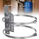 Expansion Tank Brackets, Thermal Expansion Tank Wall Mounting Bracket with 2 Hot Water Heater Support Strap for 1-5 Gallon Tank, 5lb Propane Tank Holder for RV -1 Set