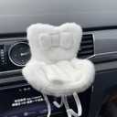 Accessories for 10-17cm Dolls, Doll Car Seat with Clip onto Car Air Vent, Includes Seat Leg for Desktop Display (White)