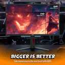 AOC 27 Inch OLED Gaming Monitor (QD-OLED), 1440p QHD 2560x1440, 240Hz, 0.03ms, HDMI 2.1, G-SYNC Compatible, HDR True Black, Height Adjustable Stand, USB Hub, Q27GAZDV