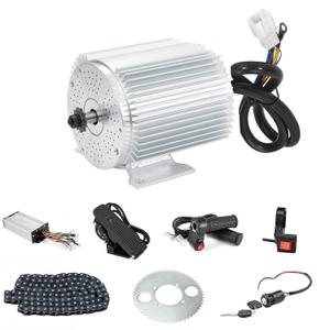 48V Go Kart Motor Assembly 1000W Electric Brushless DC Motor System 3500RPM with 30A BLDC Control Unit Handlebar Twist Grip Control (48V1000W Set with Mounting Bracket)