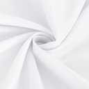 6 x sancua 6 Pack Round Tablecloth 90 Inch White, Stain and Wrinkle Resistant Table Cloth - Washable Polyester Table Cover for Dining Tables, Buffet Parties and Camping