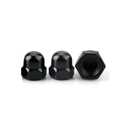 M5 Black Acorn Cap Nuts,Stainless Steel 304 (18-8) Acorn Nuts,Black Finish,25PCS