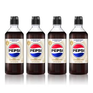 SodaStream Caffeine Free Diet Pepsi New Pour Bottle Beverage Mix (440ml, Pack of 4) (EXP 12/22/26)