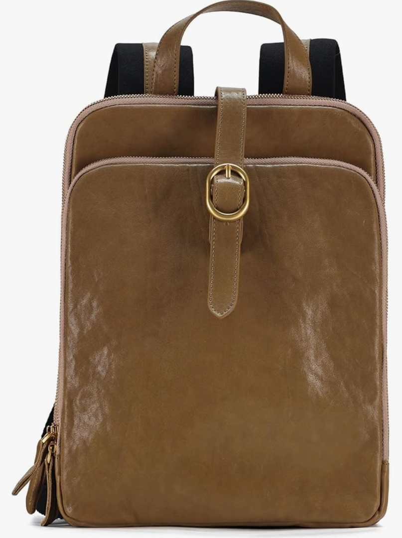 JOYIR Genuine Leather Backpack for Women Fashion Leather Backpack Stylish Quilted Travel Backpack