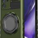 Compatible Samsung Galaxy Note20 Ultra Case with 360Spin Versatile Magnetic Ring Kickstand [Compatible with Magsafe] Military Grade Shockproof Slim Heavy Duty Protection, Green