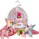 Schleich bayala Fairy Cafe Blossom - 21-Piece Magical Fairy and Unicorn Figurine Playset with Dollhouse and Accessories, Enchanted Play Dollhose for Girls and Boys, Gift Ready, Ages 5+