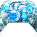 Xexvyrin Wireless Controller for X-Box One, X-Box Series X/ S, PC, Switch, iOS, Android, LED Gaming Controller with Turbo, Macro Function, 6-Axis Gyro, 3.5mm Audio Jack, WiFi Connectivity（yunlong）
