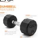 CAP Barbell Coated Dumbbell Weight | Multiple Options Pairs & Sets