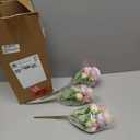 Yuxung 8 Bundles Artificial Peonies Flowers Boho Faux Flowers Arrangements Artificial Centerpiece Spring Bouquet Floral Wedding Decoration for Vase(Pink, Purple)