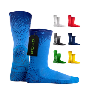LUX Sports ProCleat Performance Grip Socks GripArray™ - Athletic Socks for Performance Sports - Grip Socks for Men and Women, 9"