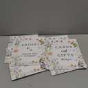 Yookeer 6 Pcs Wildflowers Wedding Table Decor Spring Floral Bridal Shower Thank You Centerpieces Party Supplies with Stand Take One Sign for Food Drinks Favors Sweet Cards Gifts Guest Book Signs 8x10"