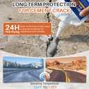 Concrete Crack Filler, Self-Leveling Magic Crack Filler for Concrete, Waterproof Repair Sealant for Cement Driveways, Patio, Sidewalk, Indoor & Outdoor, High Elasticity and Quick-Drying-2PCS