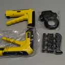 Hand Grip Strength Trainer Kit - Hand Gripper Strengthener 6 Pack with 2 Adjustable Resistance with 2 Finger Stretchers Finger Exerciser Forearm Workout Ring Exercise Equipment Yellow and Black