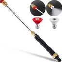 Jet Nozzle Power Washer for Garden Hose, Includes 2 High-Pressure Nozzles and Quick Connectors | Hydro Jet High Pressure Washer Tools