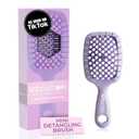 FHI Heat UNbrush Mini Detangler Brush for Pain-Free Brushing on All Wet or Dry Hair Types  Durable Duoflex Anti-Static Bristles, Lightweight Handle, Vented Mini Hair Brush (Lilac Light Purple)