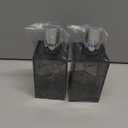 Hand Soap Dispenser, Clear Acrylic Plastic Liquid Pump Bottles Refillable Lotion Dispenser for Bathroom Decor Kitchen College Dorm, Grey 2 Pack