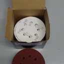 Sanding Disc 5 Inch 8 Hole, 100 Pcs Orbital Sanding Discs Hook and Loop, Sandpaper for Wood, 40 60 80 120 220 Grit Sand Paper for Random Orbital Sander