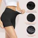 BESTENA 3 Pack Slip Shorts for Under Dress Anti Chafing Shorts Boy shorts Panties for Women (Black, Medium)