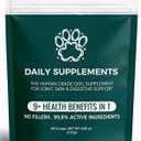 2x Allergy Powder for Dogs, Daily Supplements Contain 7-Strain Probiotics, Glucosamine, Turmeric, Hyaluronic Acid for Digestive, Skin & Coat, Immune Support