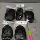 French Curl Braiding Hair 10 Inch Curly Braiding Hair Pre Stretched 8 Packs Short Black French Curl Crochet Braids for Box Braids with Curly Ends for Black Women (1B)