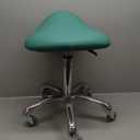 Professional Saddle Stool with Wheels Ergonomic Swivel Rolling Height Adjustable for Clinic Dentist Beauty Salon Tattoo Home Office (Green)