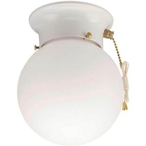 Westinghouse 6668000 Flush Mount, 1-Light 60 Watts, White
