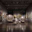 Inflatable Mirror Ball 6pcs Airtight Big Shiny Balls Large Hanging&Standing Inflatable Disco Ball Silver & Gold & Iridescent Giant Mirror Balls for Party & Wedding & Event Decoration Silver