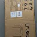 34" Square Folding Table for 4 Person, 330lbs Weight Capacity Foldable Table with HDPE Tabletop & Heavy-Duty Steel Legs, Large Portable Picnic Table for Indoor Outdoor Parties, Camping, Black