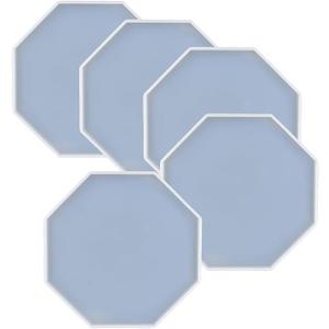3 Pcs Octagon Shape Epoxy Mold DIY Resin Casting Octagon Base Coaster Silicone Mold, Larger Size 5 inch