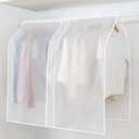 43" Large Clothing Rack Covers, Waterproof Garment Storage Bag, Hanging Garment Bag Organizer Storage Cover, Dustproof Clothing Cover for Suit Coat Dress Jackets (Rack not included)