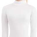 Avidlove Turtleneck Leotard Long Sleeves Spandex Dance Workout Fitness Bodysuit for Women XXL